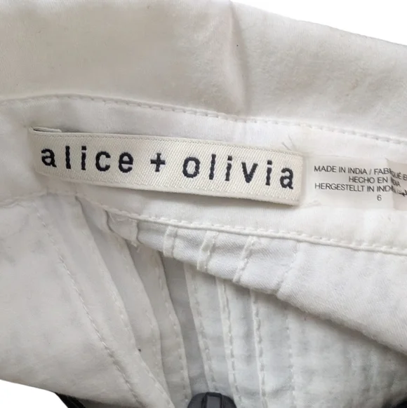 NEW..Alicia + Olivia Meeko Embroidered Eyelet Lace Trim Cotton Minidress.Size 6 - Picture 10 of 10